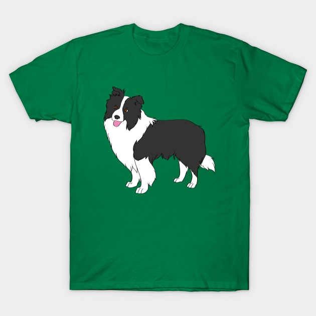 Border Collie T-Shirt by Adastumae